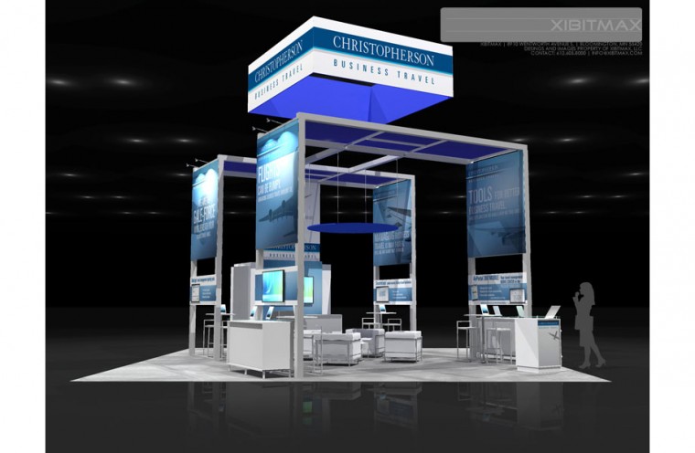Christopherson Business Travel – 30×30 Trade Show Booth Rental ...