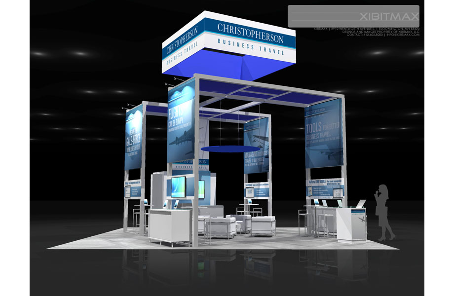 Christopherson Business Travel – 30×30 Trade Show Booth Rental