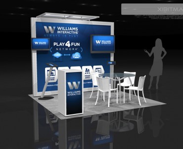 Williams Interactive 10×10 Trade Show Booth   Rental